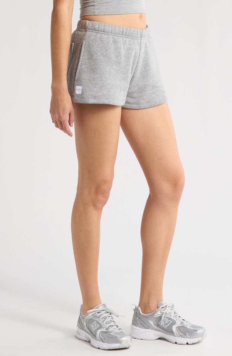 Florence by Mills Cozy Crush Sweat Shorts, Alternate, color, Heather Grey