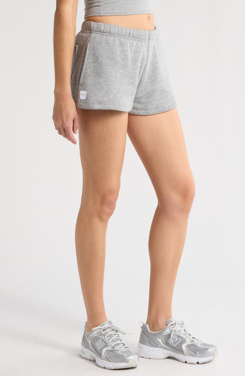 Shop Florence By Mills Cozy Crush Sweat Shorts In Heather Grey