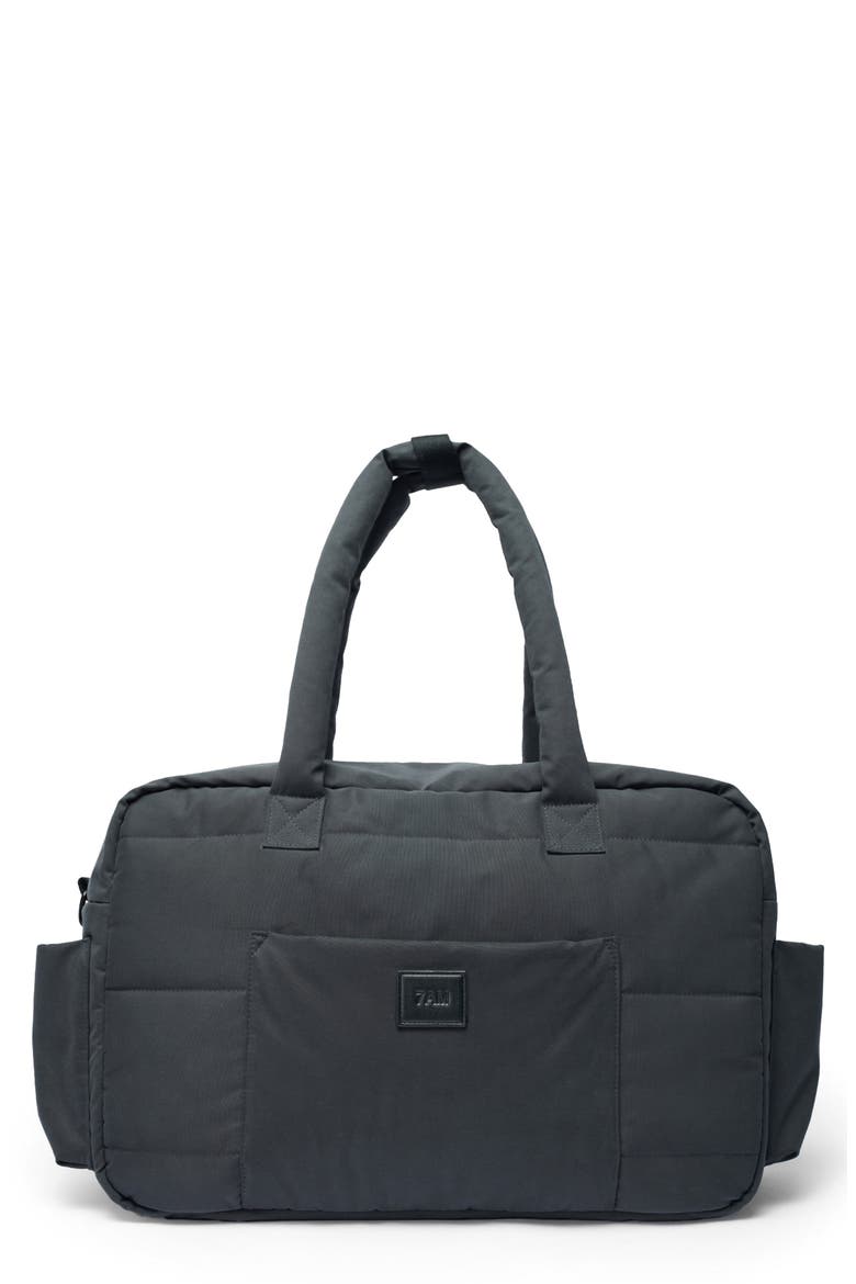 SoHo Water Repellent Diaper Satchel, Main, color, SMOKEY