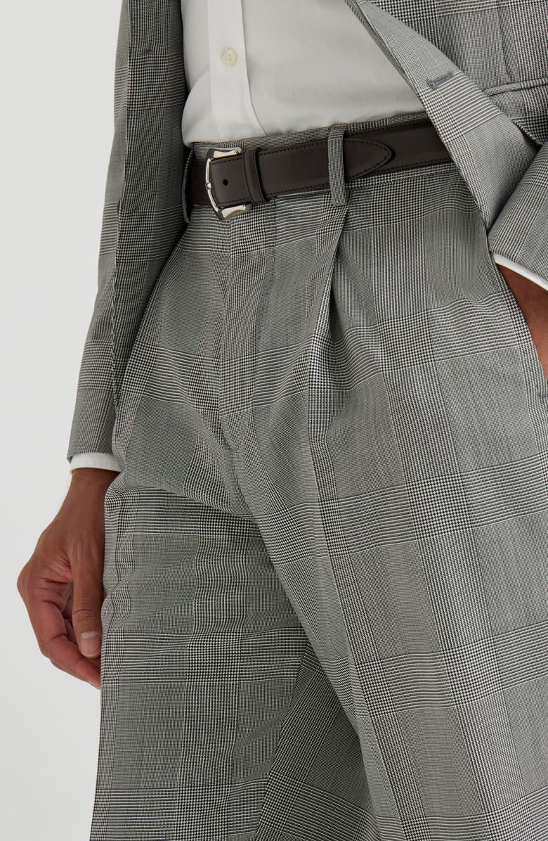 Brunello Cucinelli Prince of Wales trousers, Alternate, color, Grey