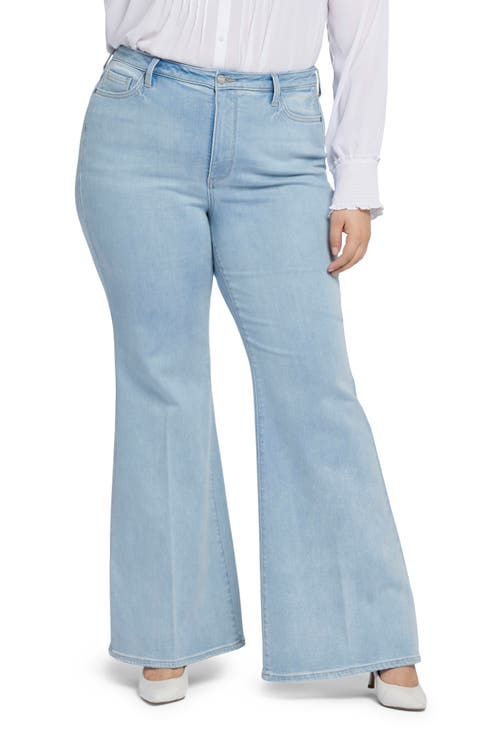 Mia Palazzo High Waist Flare Jeans (Plus)