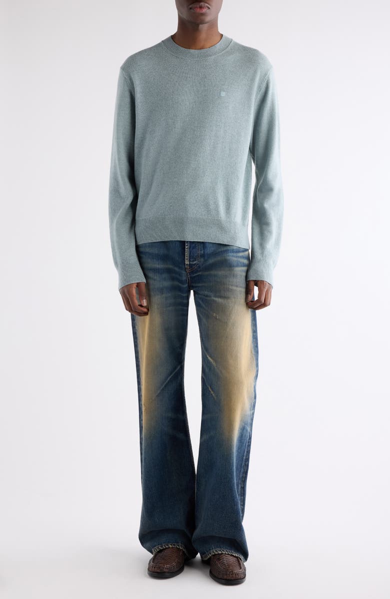 Acne Studios 2021M Rocka Wide Straight Leg Jeans, Alternate, color, Dark Blue