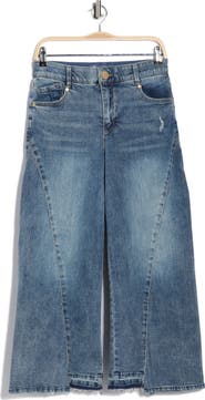 Democracy Relaxed Raw Hem Barrel Leg Jeans