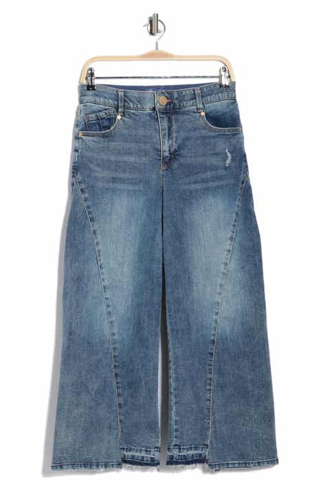 Democracy Relaxed Raw Hem Barrel Leg Jeans