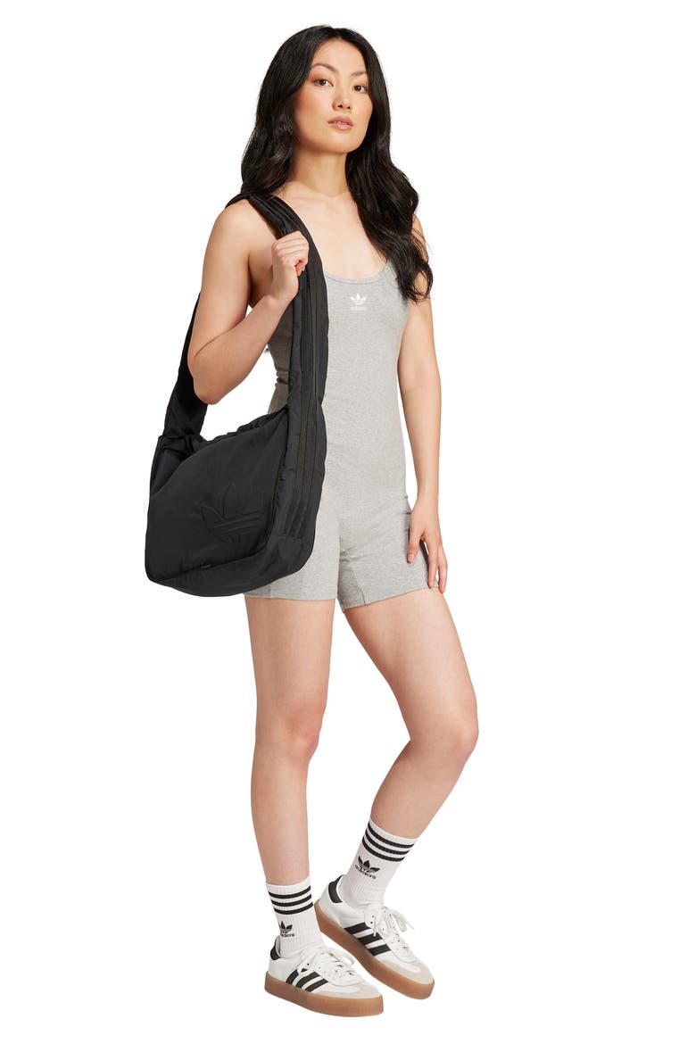 Essentials Rib Romper, Alternate, color, MGREYH