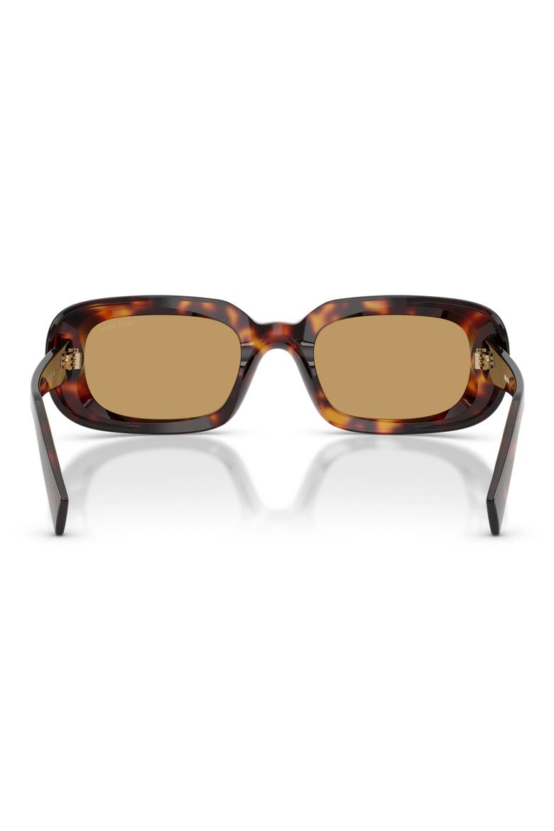 52mm Rectangular Sunglasses, Alternate, color, HAVANA / BROWN