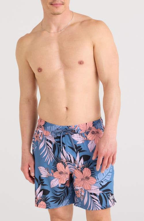 Saxx Oh Buoy 2n1 7-inch Volley Swim Trunks In Blue