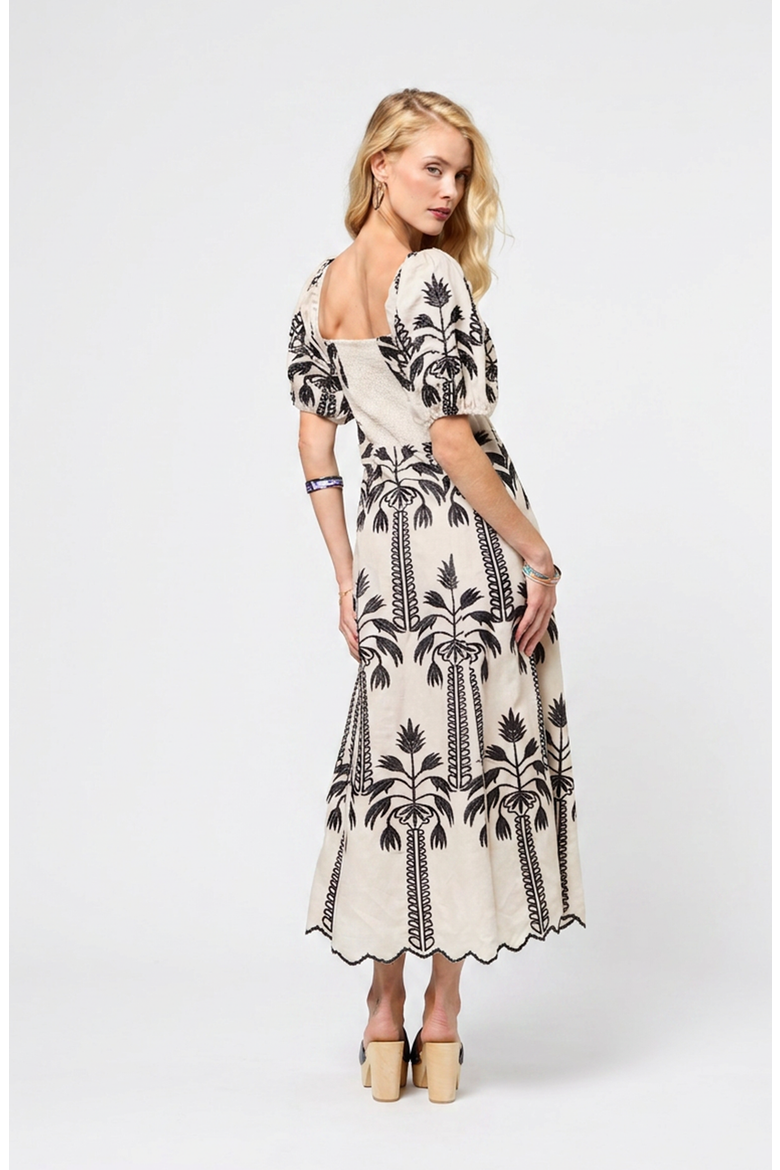Sophia Dress, Alternate, color, Natural/Black