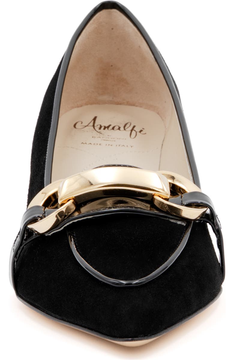 Amalfi by Rangoni Astarte Pointed Toe Kitten Heel Pump, Alternate, color, Black Cashmere