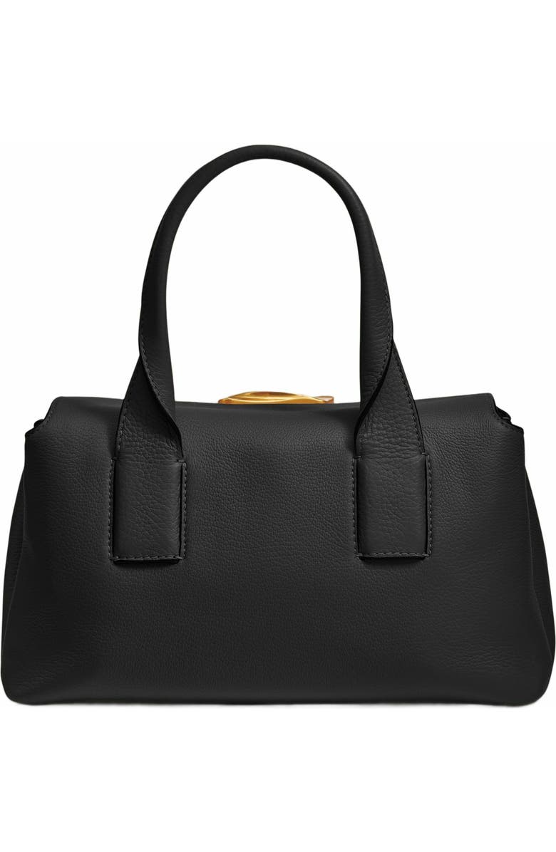 DONNA KARAN Amagansett Satchel, Alternate, color, Black/Gold