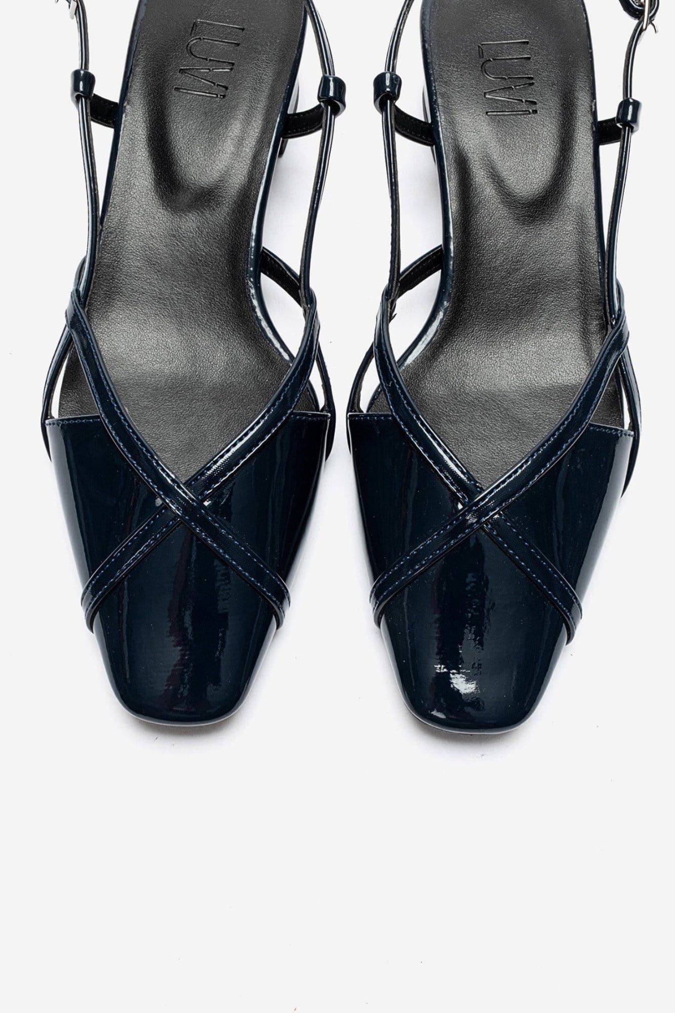 Olena Block Heel Slingback Pump, Alternate, color, Navy