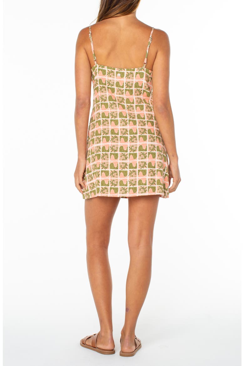 Heatwave Print Sleeveless Minidress, Alternate, color, DESERT FLOWER
