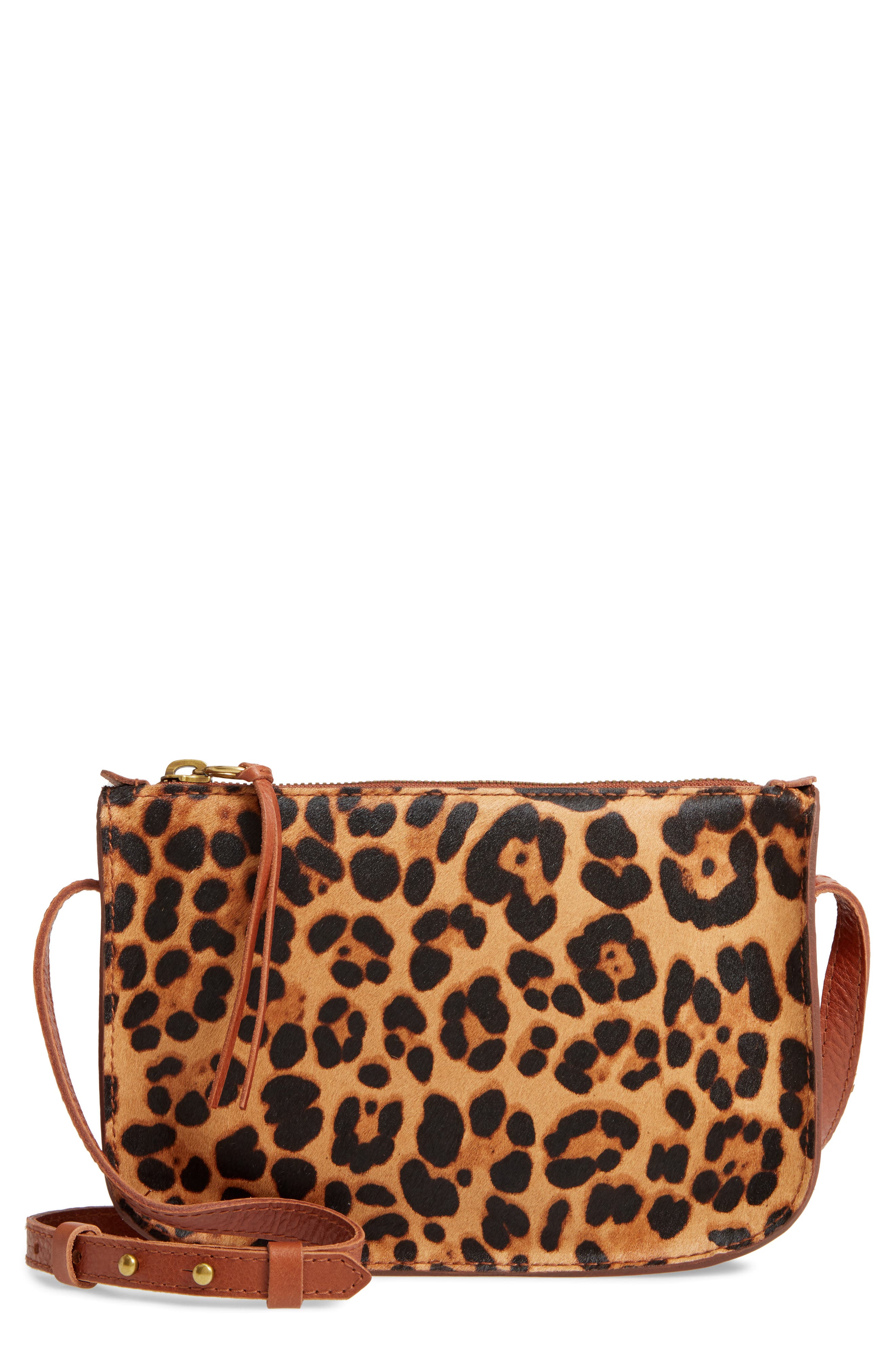 Madewell The Simple Genuine Calf Hair Crossbody Bag, Main, color, 