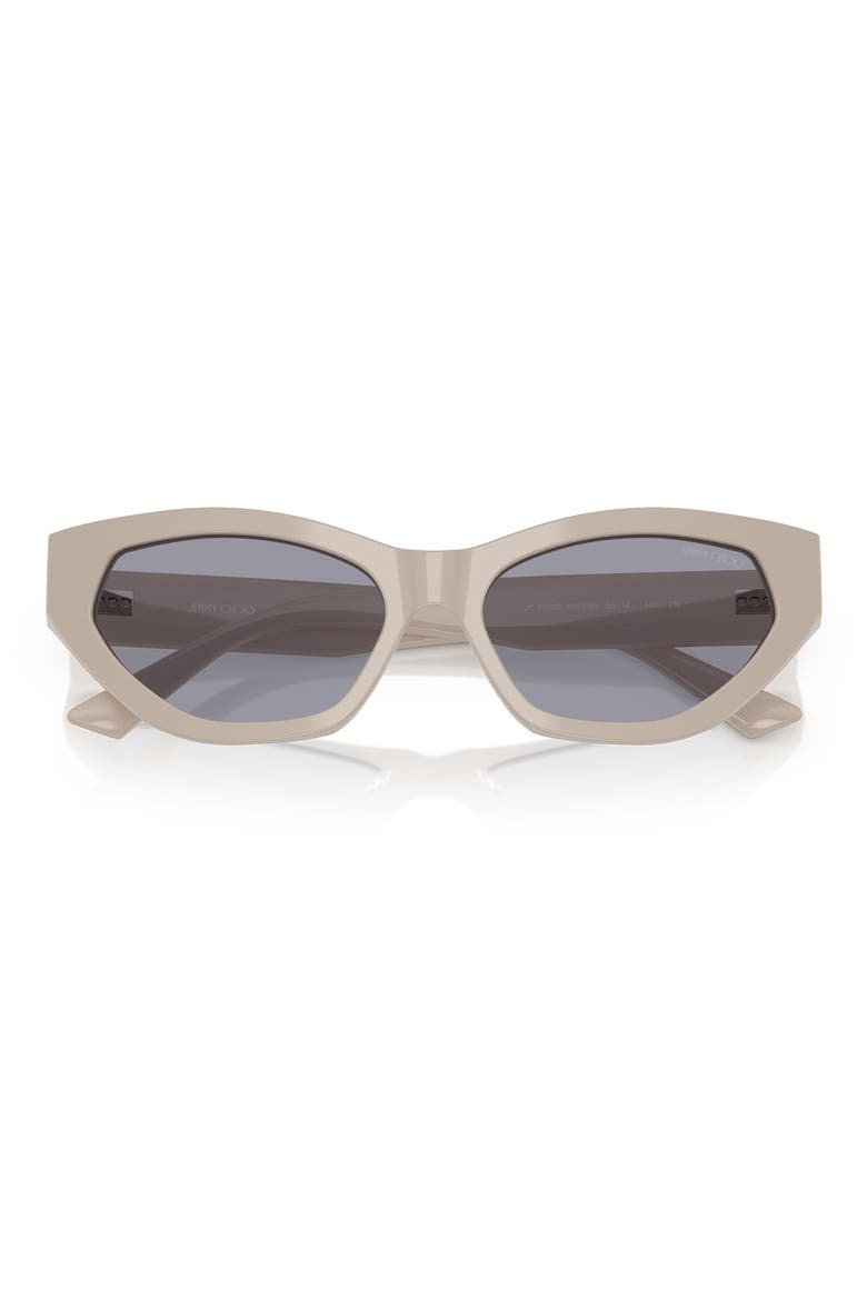 55mm Cat Eye Sunglasses, Alternate, color, DARK BLUE