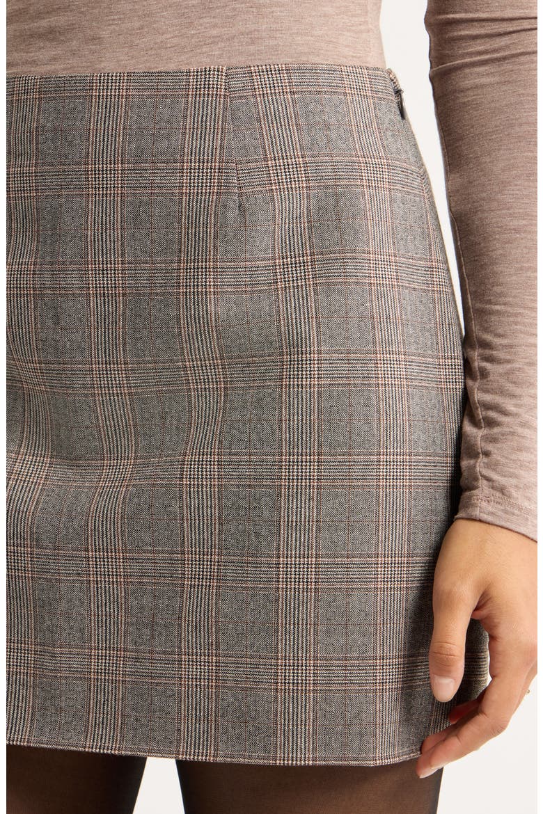 Heritage Plaid Miniskirt, Alternate, color, BLACK- BROWN JOY PLAID