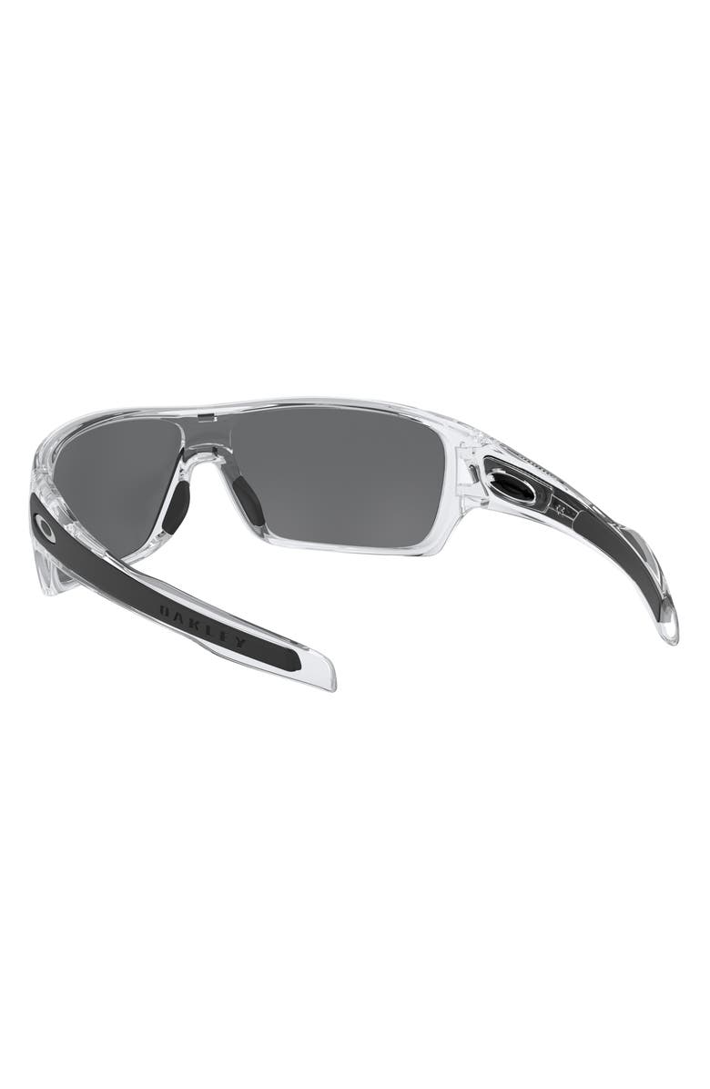 Oakley Turbine Rotor 68mm Polarized Sunglasses, Alternate, color, Clear