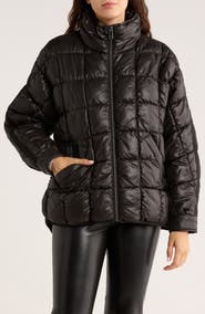 BCBGeneration Zip Quilted Short Puffer Jacket