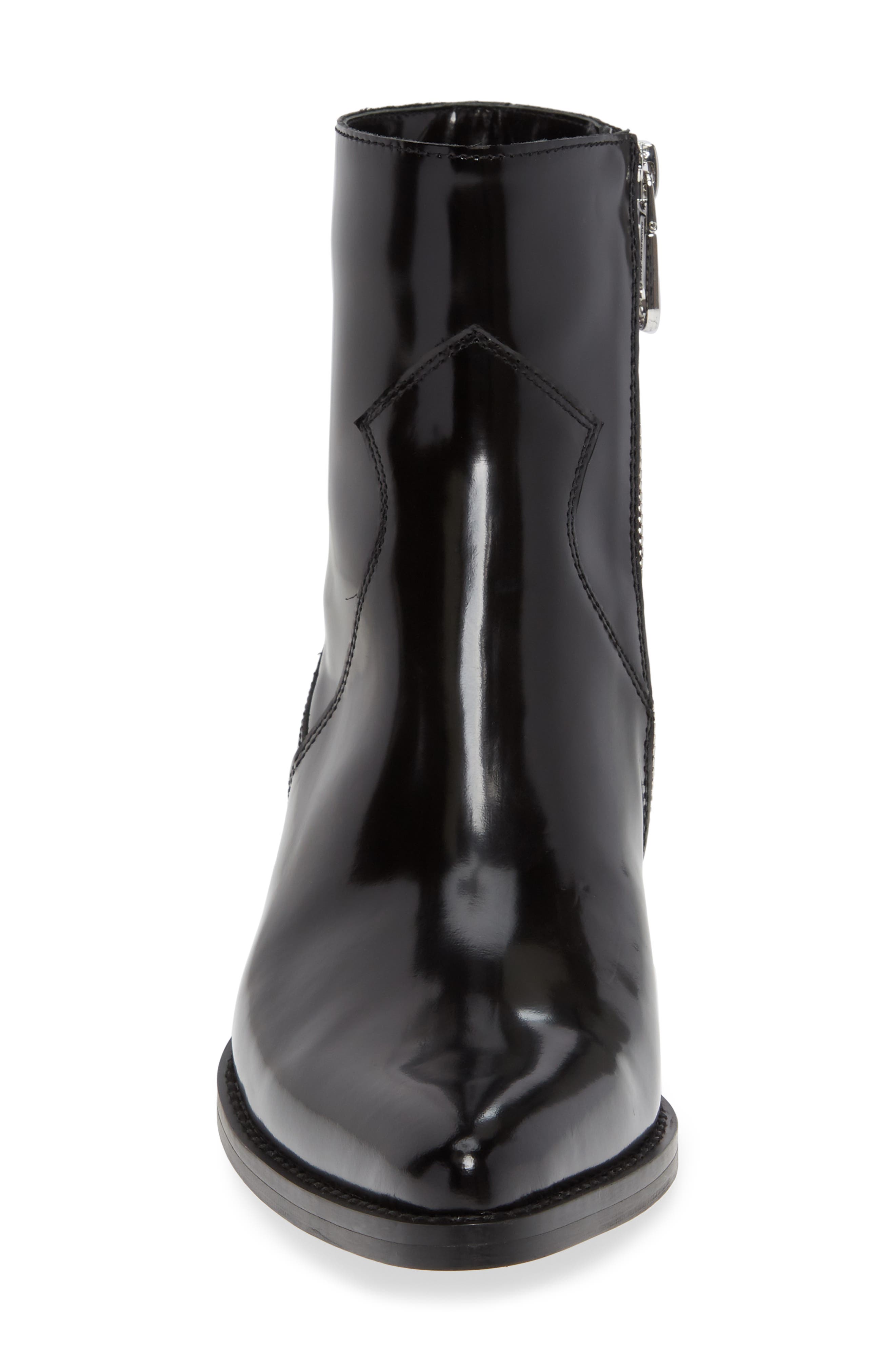 Calvin Klein Arianna Bootie, Alternate, color, BLACK LEATHER