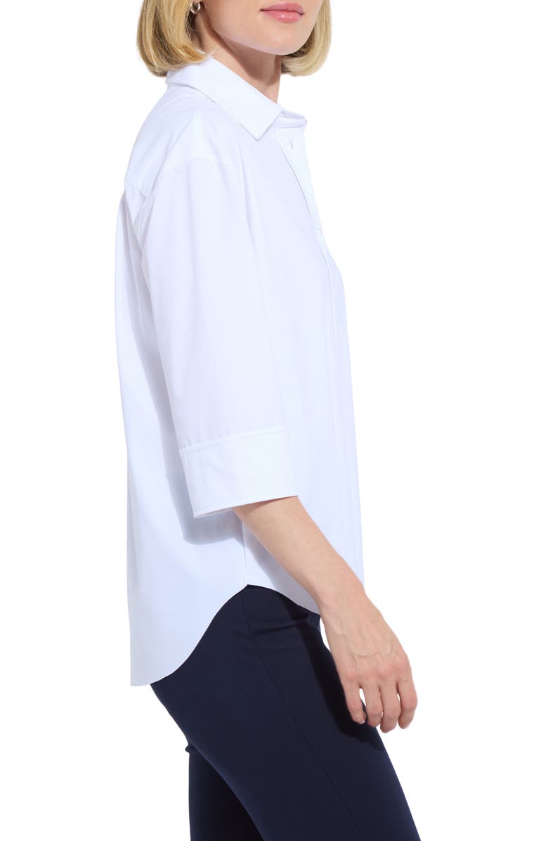 Lysse Sophie Three Quarter Sleeve Button-Up Shirt, Alternate, color, 