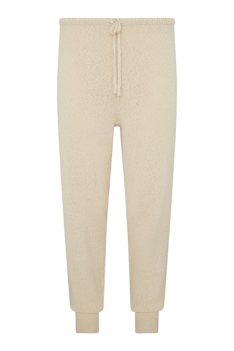 Cotton Boucle Jogger, Alternate, color, Natural