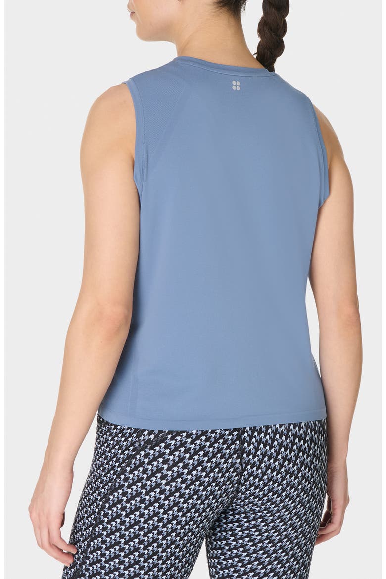Essentials Seamless Workout Tank, Alternate, color, LUXE BLUE