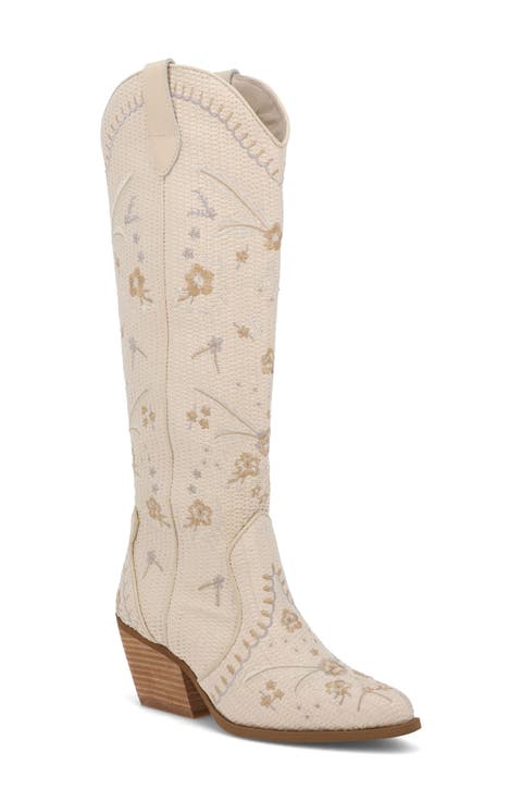 Dyani Embroidered Knee High Western Boot (Women)
