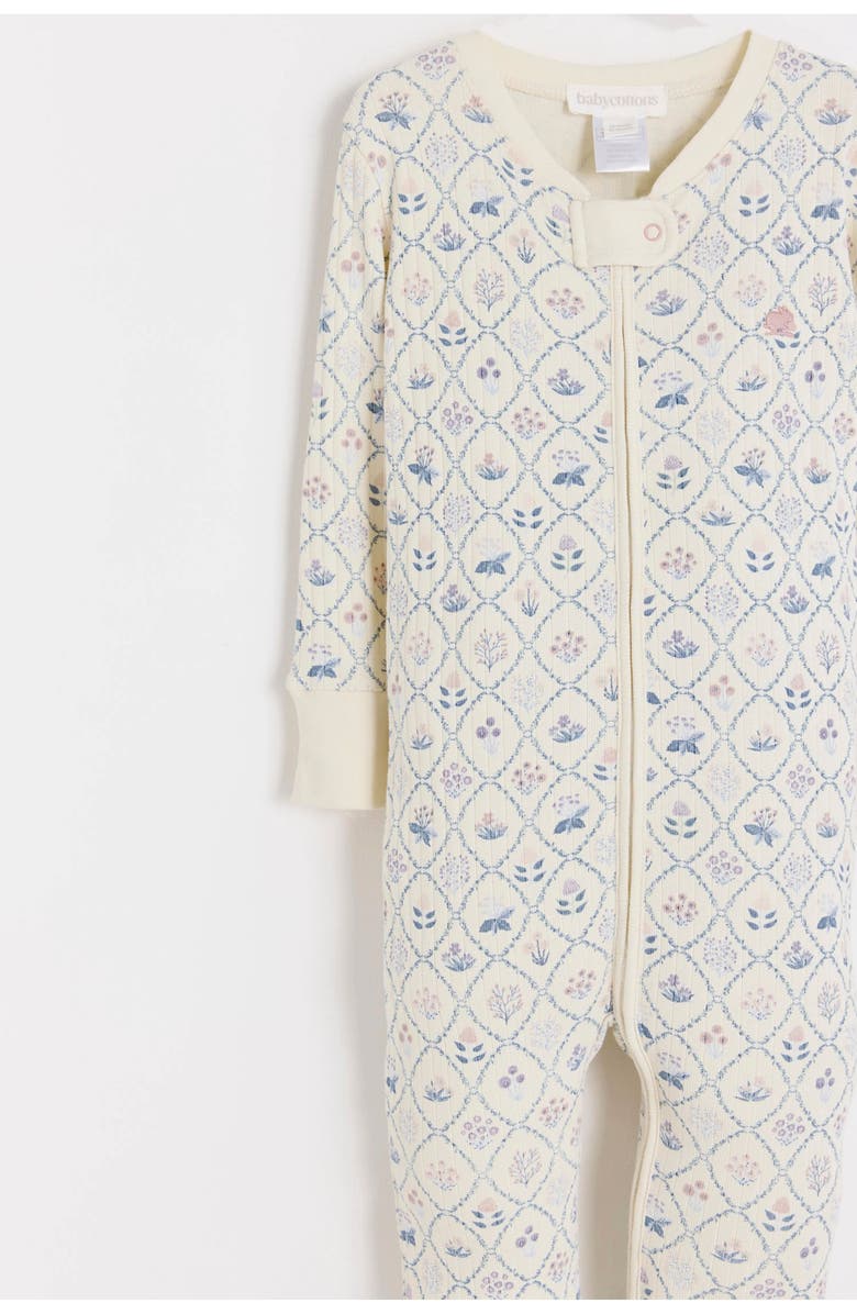 Babycottons Jane Snug Zip Footed Pajama for Infant, Alternate, color, Full-Print