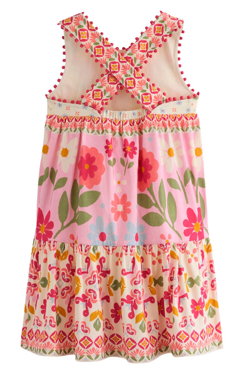 Mini Boden Kids' Jersey Crossback Sundress, Alternate, color, Hotchpotch Floral