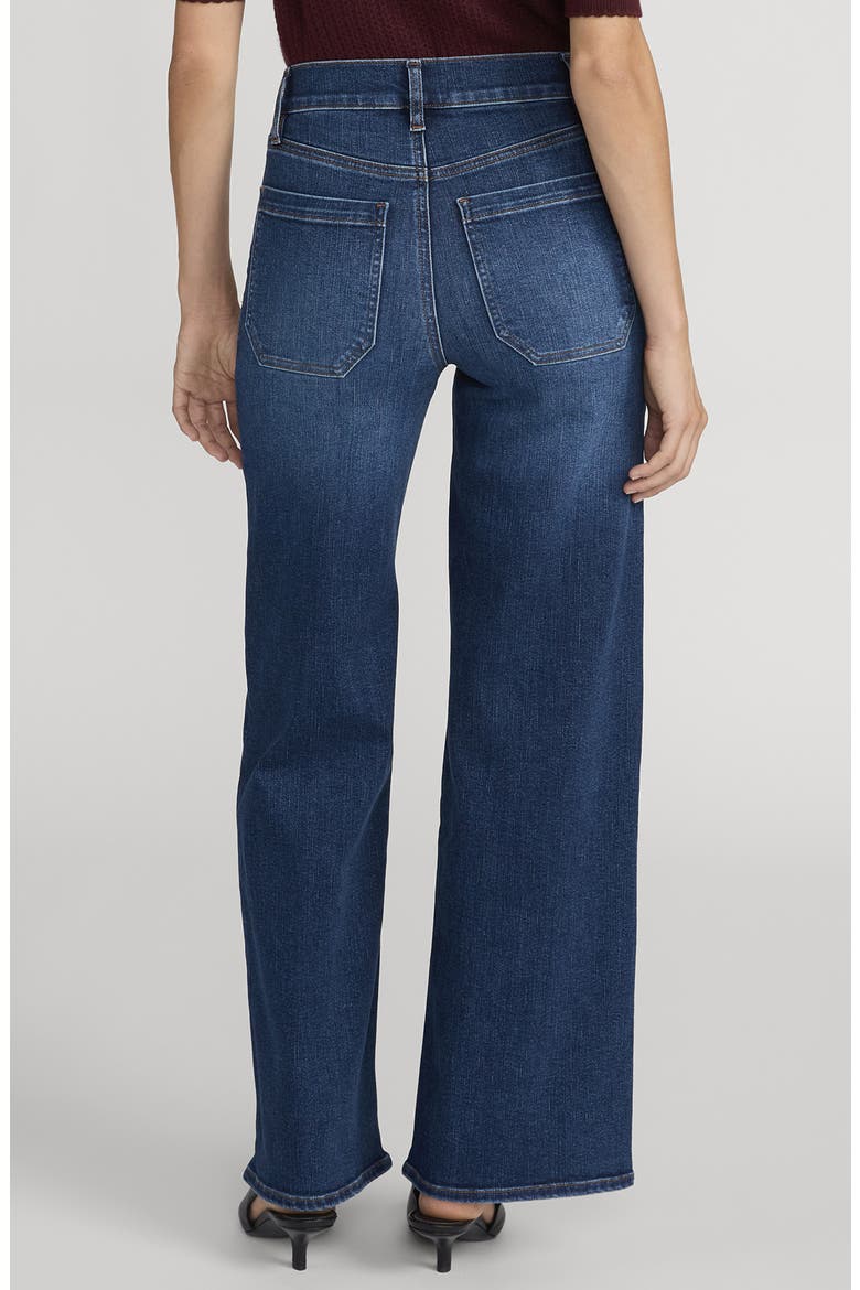 Le Pixie Slim Palazzo Patch Pocket High Waist Wide Leg Jeans, Alternate, color, SAVIOR