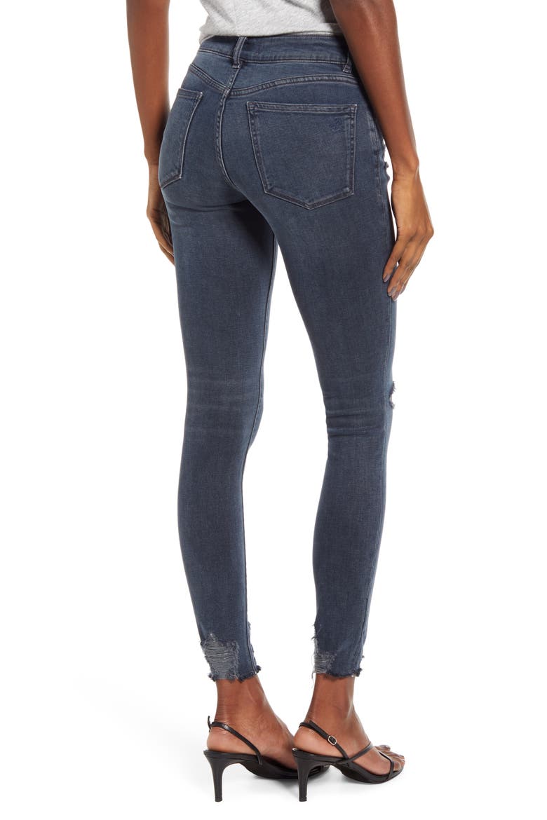 Emma Ripped Ankle Skinny Jeans, Alternate, color, KENT