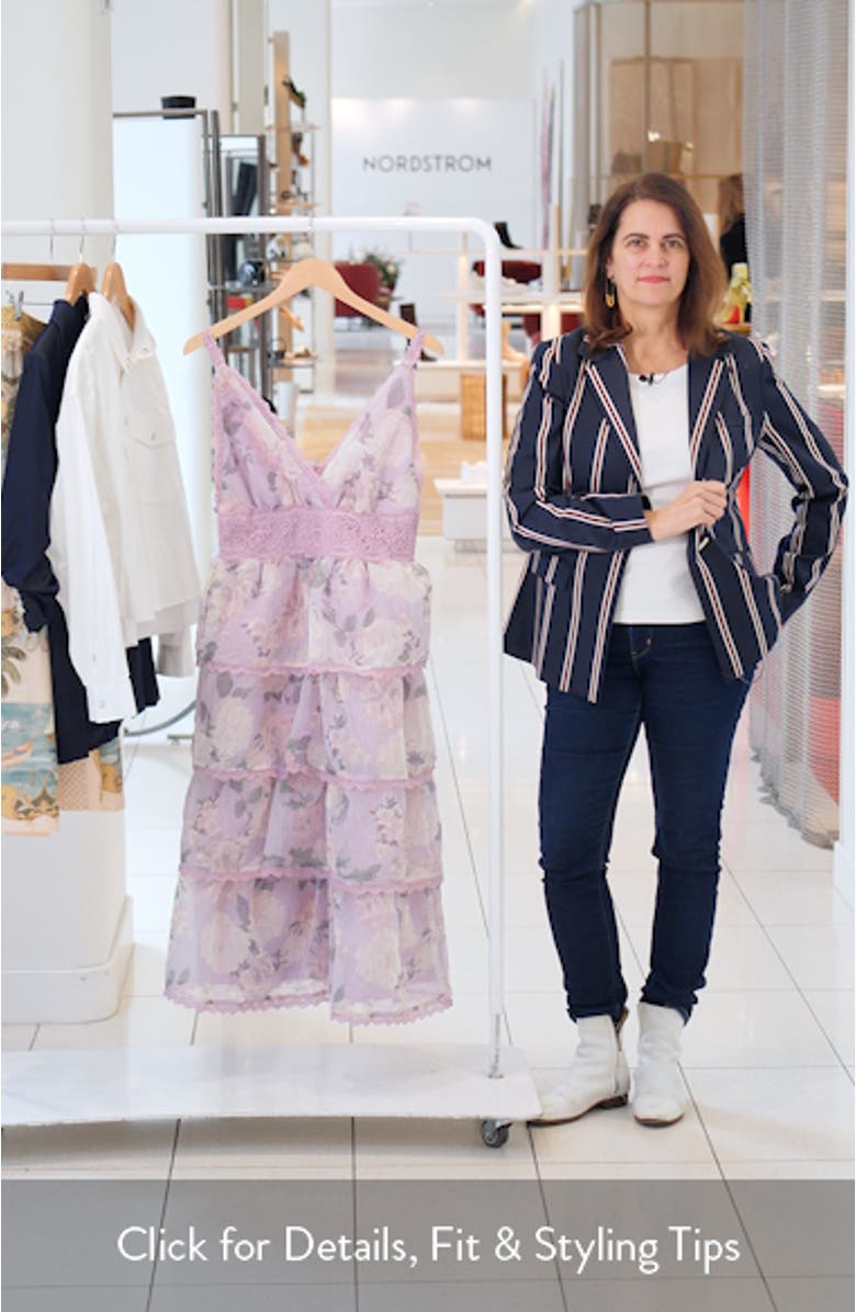 Sylvie Layered Ruffle Sleeveless Maxi Dress, sales video thumbnail