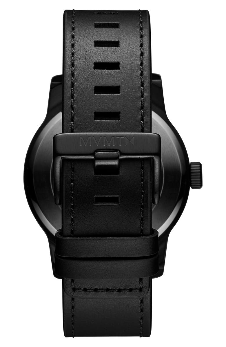 MVMT Classic II Leather Strap Watch, 44mm, Alternate, color,