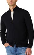 Robert Talbott Dalton Full Washable Merino Zip Sweater