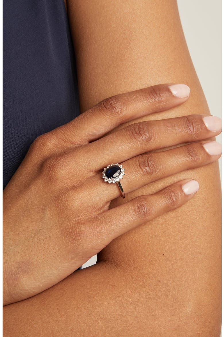 Diana Ring, Alternate, color, White Gold Vermeil
