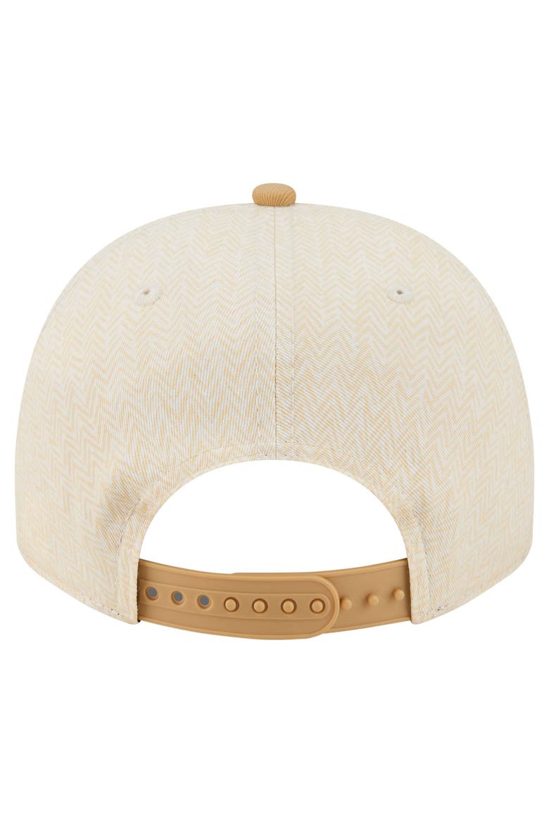 Men's New Era  Cream Houston Astros Herringbone 9FIFTY A-Frame Snapback Hat, Alternate, color, Cream
