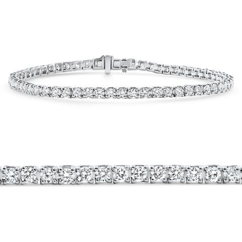 2 - 4Ct Diamond Tennis Bracelet 7" Lab Grown