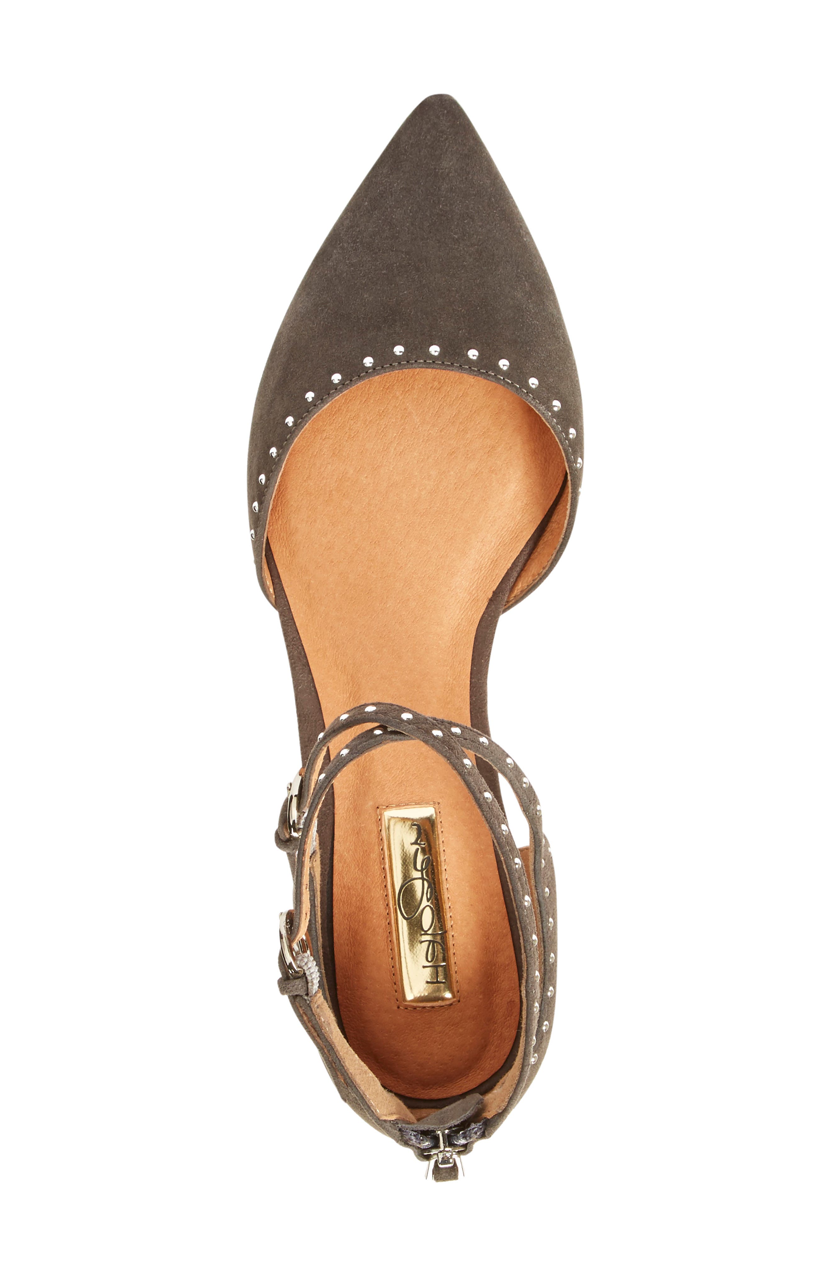 Halogen<sup>®</sup> 'Bristal' Ankle Strap Pointy Toe Flat, Alternate, color, 