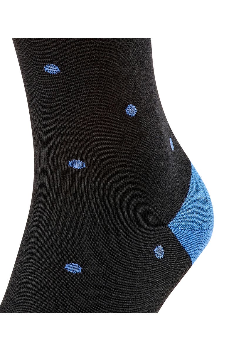 Falke Polka Dot Crew Socks, Alternate, color, Black Mix