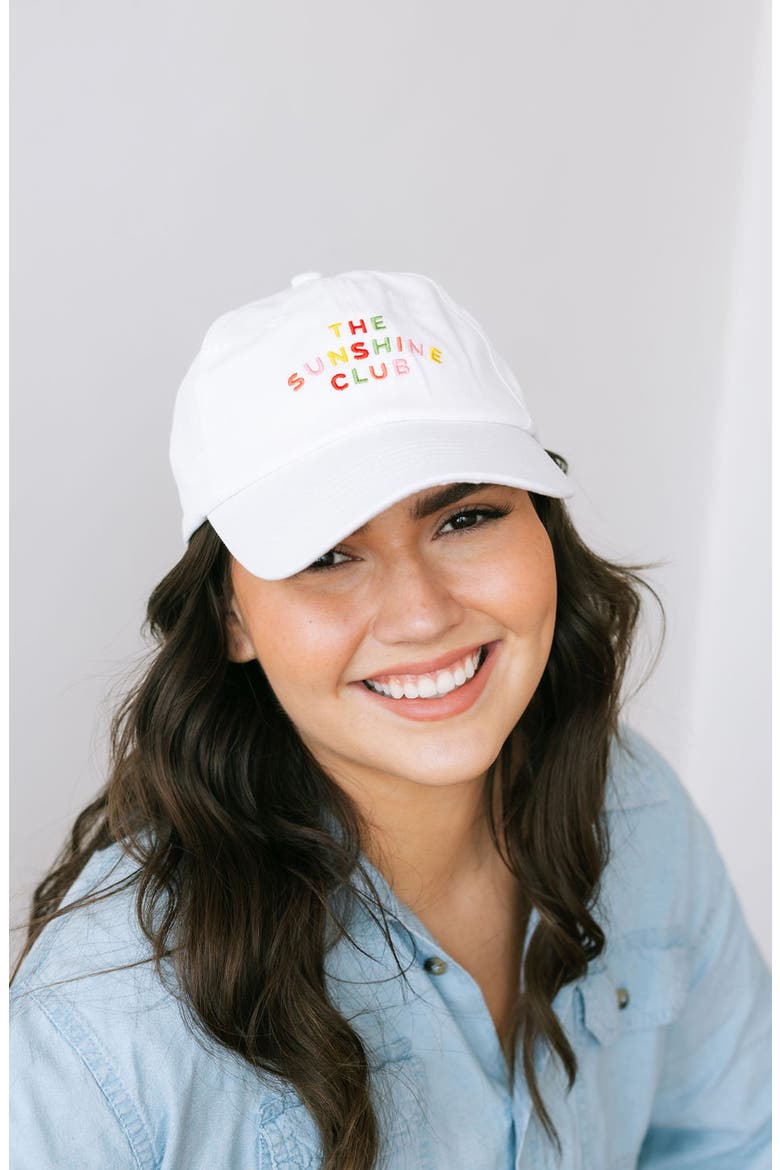 Sunshine Club Baseball Hat, Alternate, color, RAINBOW