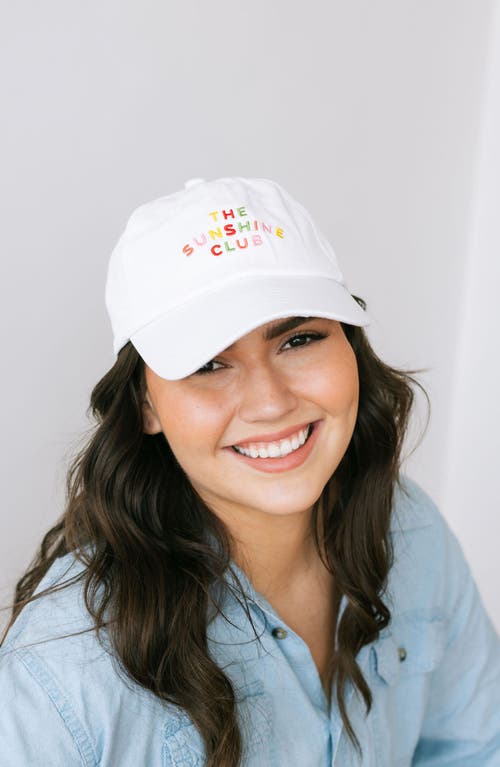Sunshine Tienda Sunshine Club Baseball Hat In Rainbow