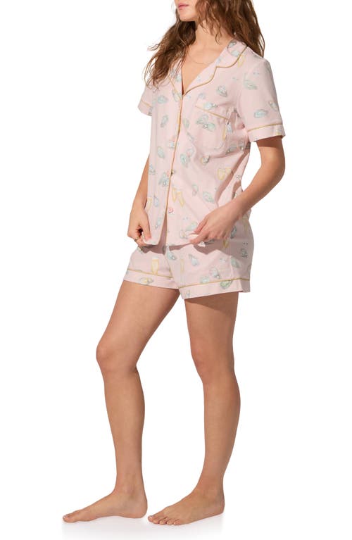 Bedhead Pajamas Print Jersey Short Pajamas In Pink