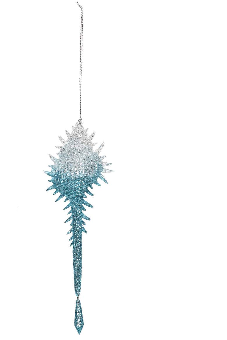Blue Shimmer Shells Ornaments A/2, Alternate, color, Blue