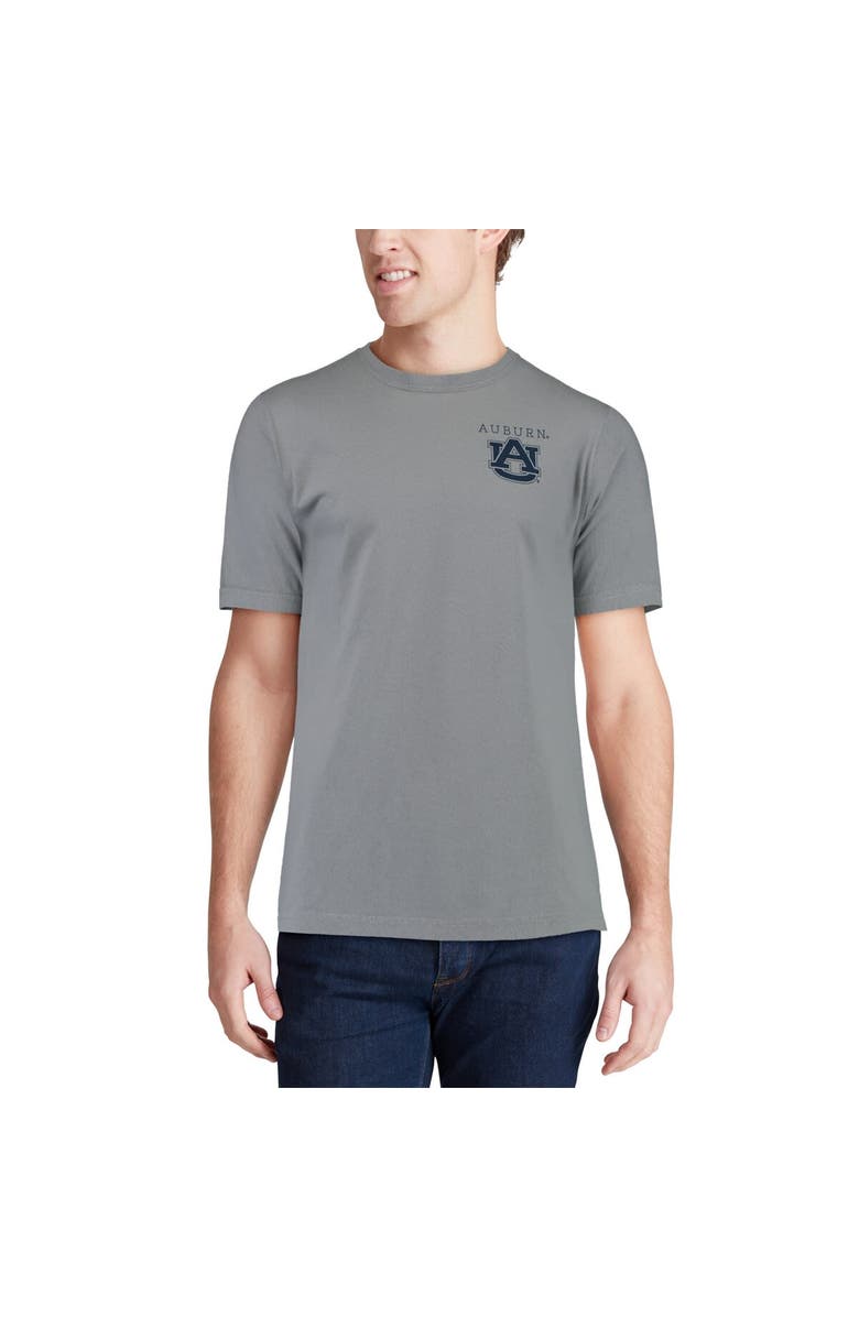 IMAGE ONE Men's Gray Auburn Tigers Comfort Colors Campus Scenery T-Shirt, Alternate, color, 
