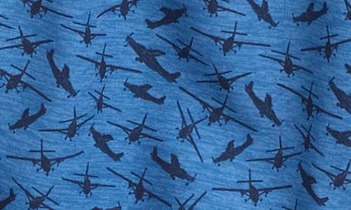Vineyard Vines Kids' Chappy Beach Print Swim Trunks In Seaplane Moonshine