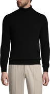 Lands' End Fine Gauge Cashmere Turtleneck Sweater