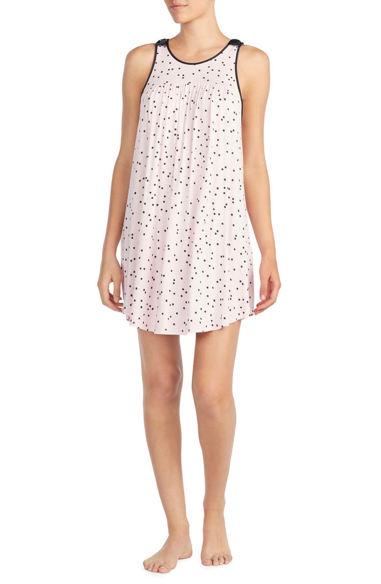Kate Spade New York jersey chemise, Main, color, Scattered Dot Pink