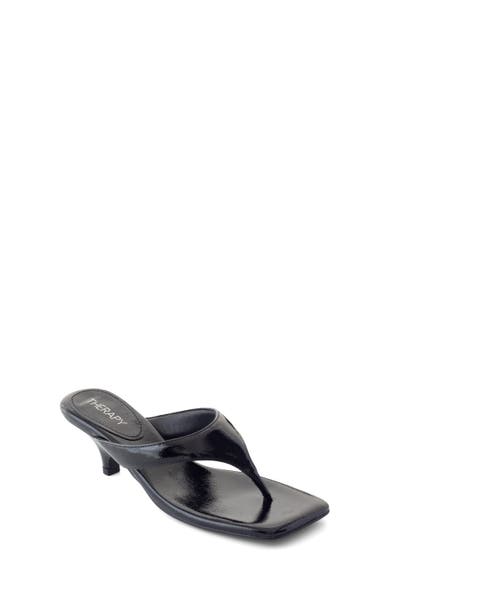 North Square Toe Thong Heel