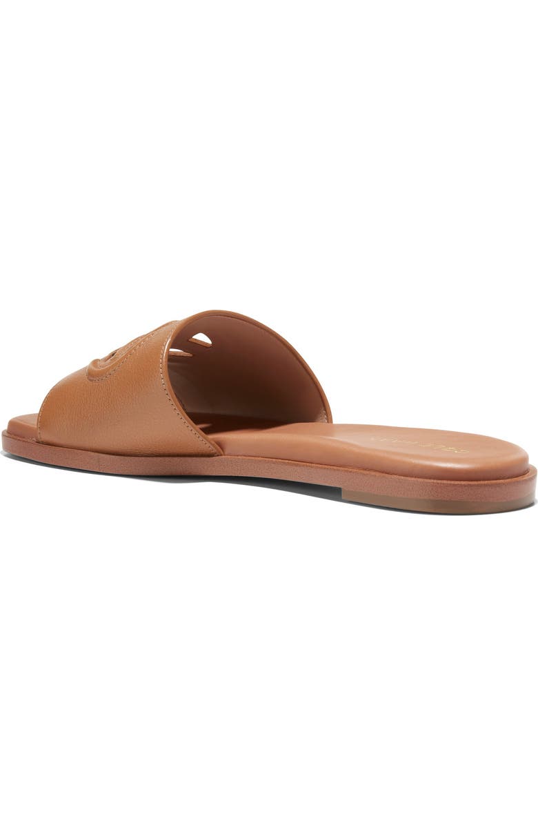 Cole Haan Flynn Logo Slide Sandal, Alternate, color, Pecan Leather