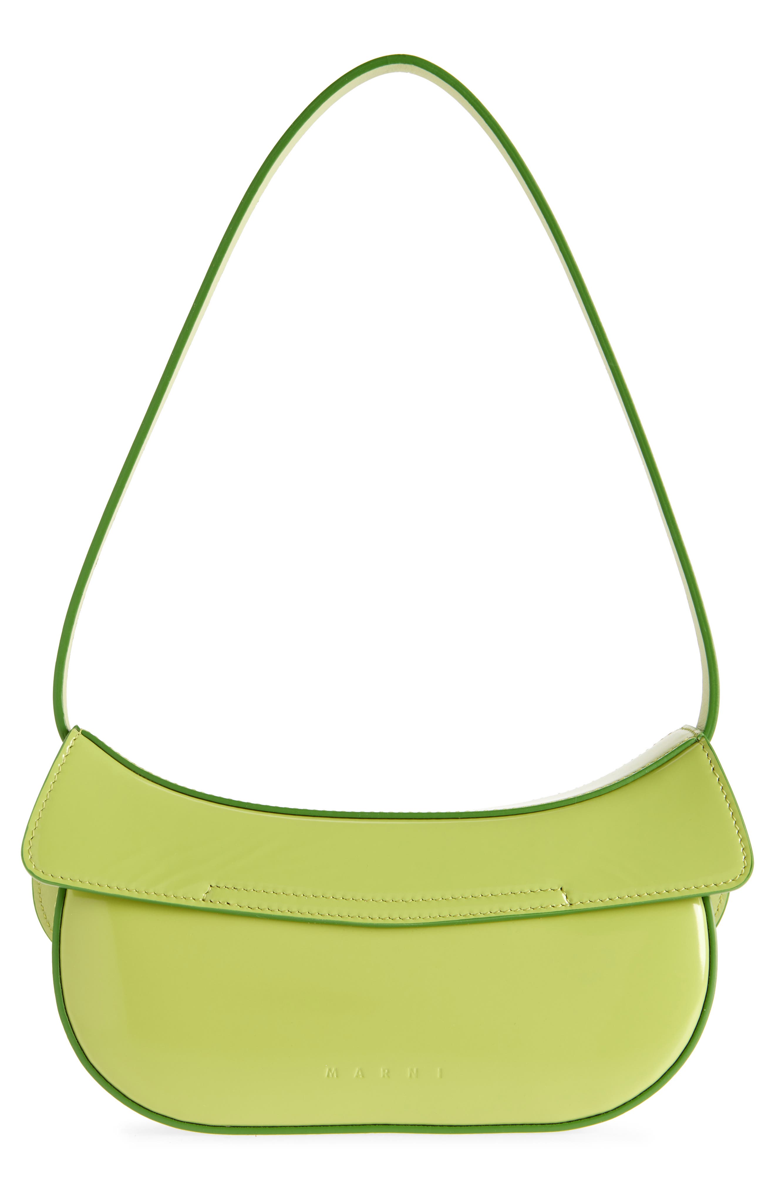 Marni Small Butterfly Leather Hobo Bag, Alternate, color, 