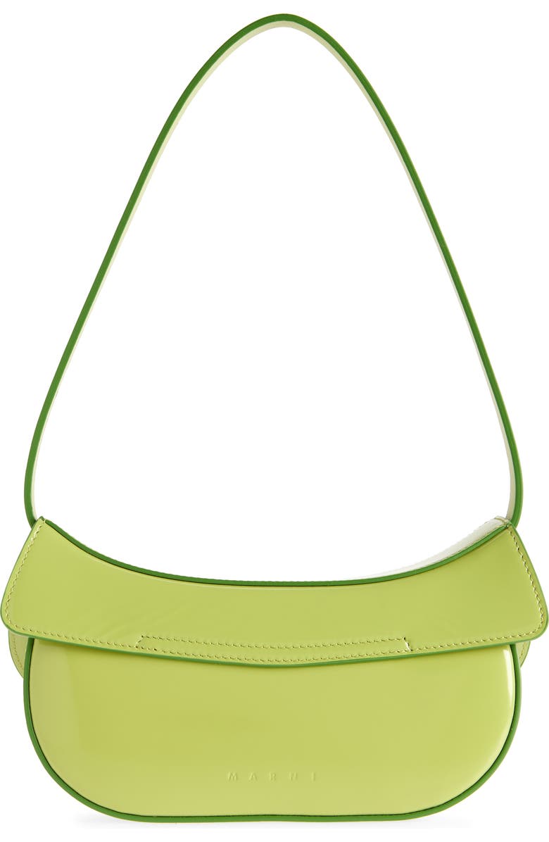 Marni Small Butterfly Leather Hobo Bag, Alternate, color,